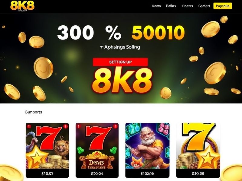 Welcome to the official 8k8 Slot Casino website. Discover the latest online slot games, exclusive promotions, and expert strategies for winning real money. Learn how to play and maximize your payouts at 8k8slotcasino.com.